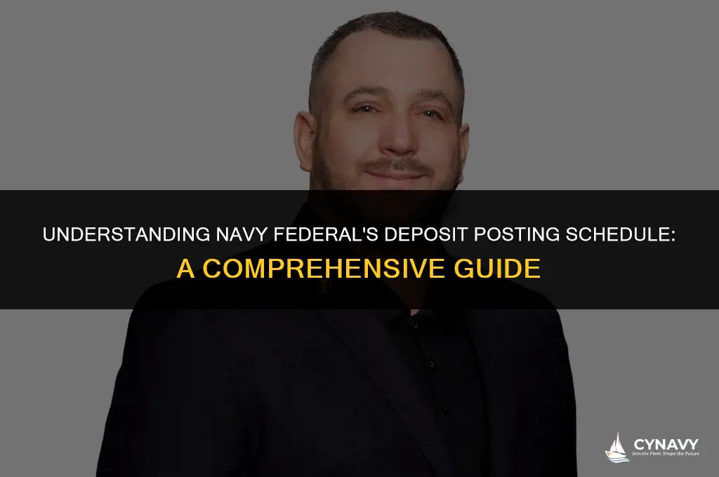 when does navy federal post deposits