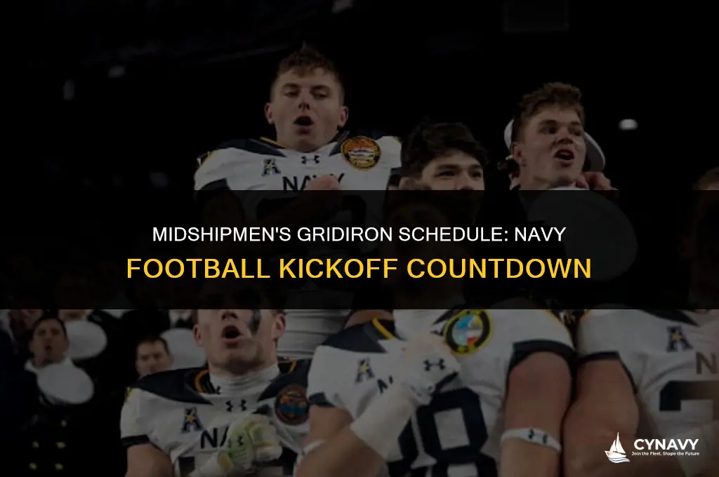 when does navy play football