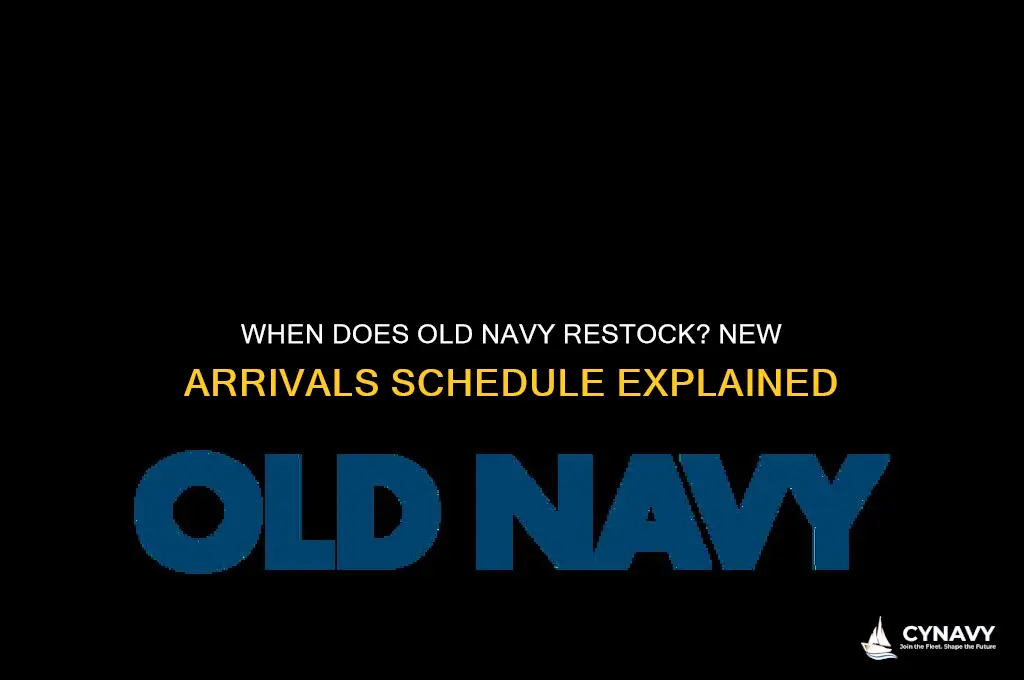 when does old navy get new clothes