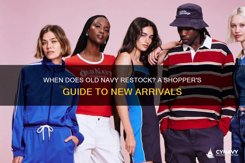 when does old navy get new stock