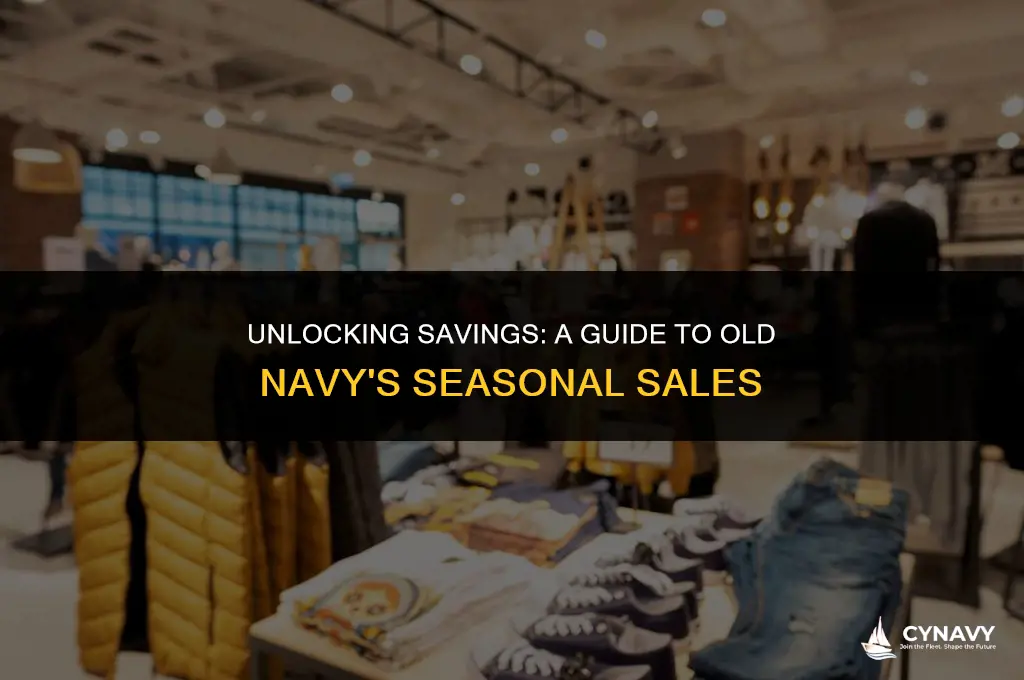 when does old navy have sales