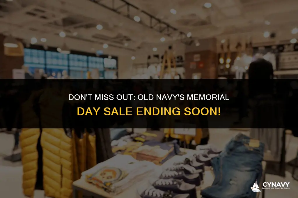 when does old navy memorial day sale end