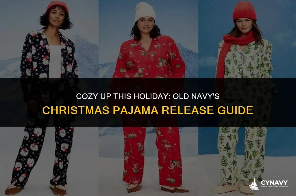 when does old navy release christmas pajamas