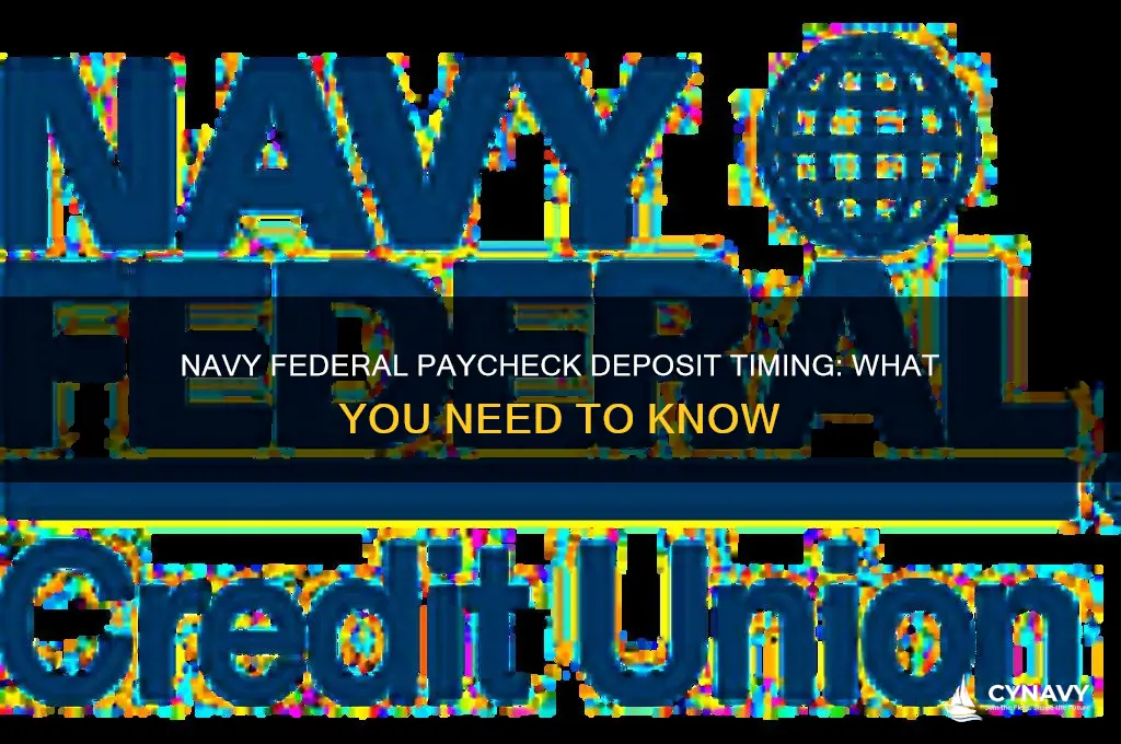 when does paycheck get into navy federal