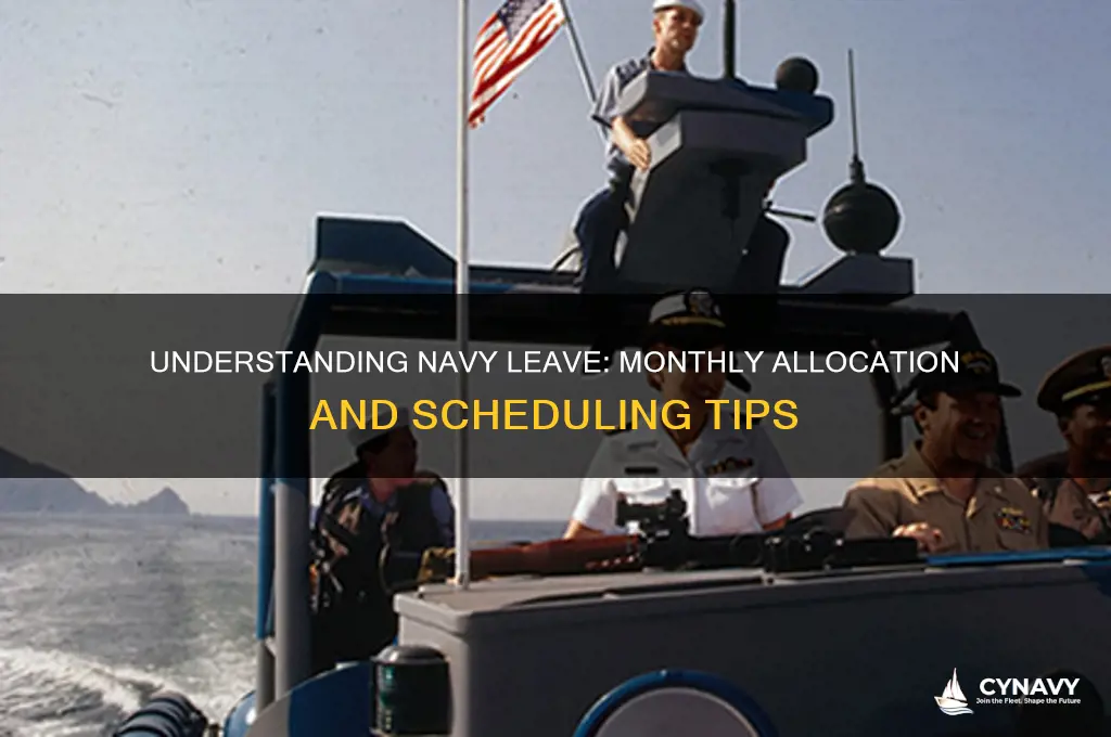 when each month do you get navy leave
