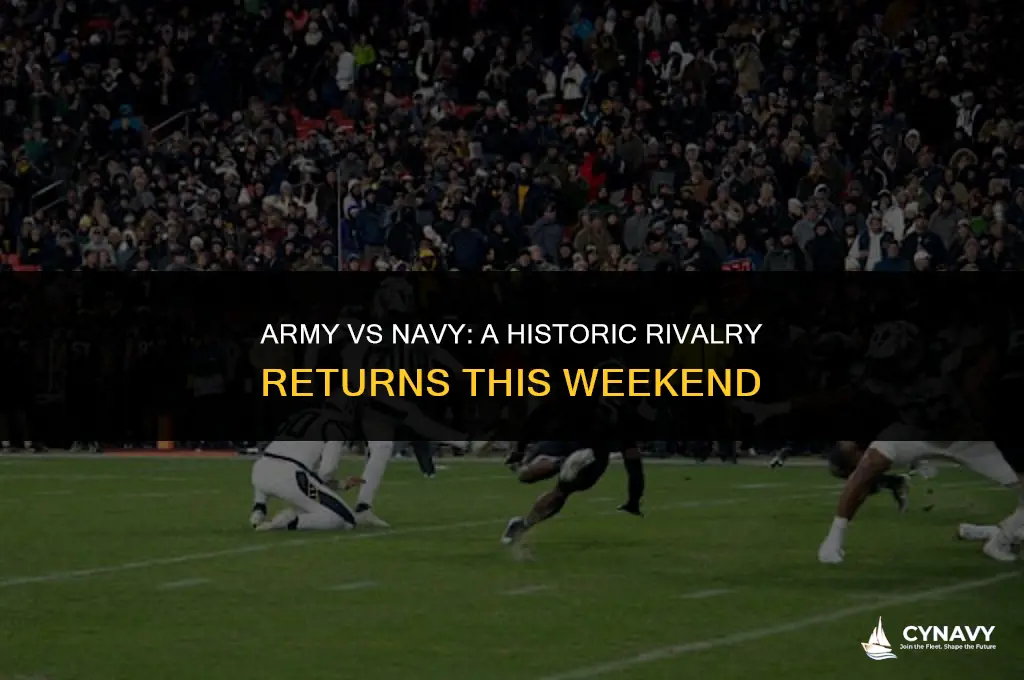 when is army vs navy