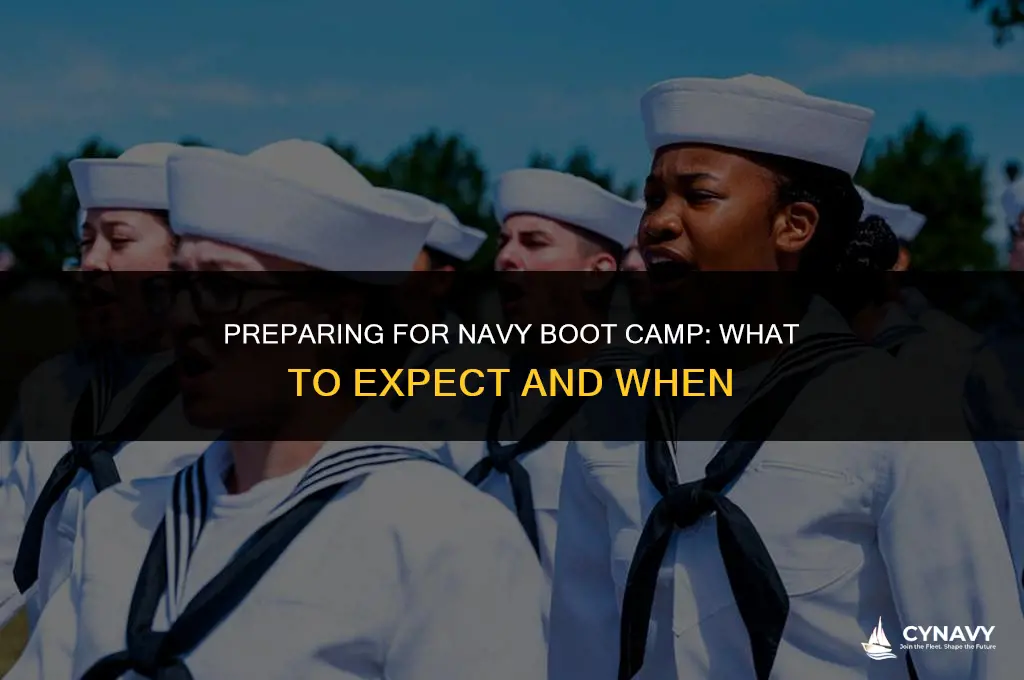 when is boot camp for navy