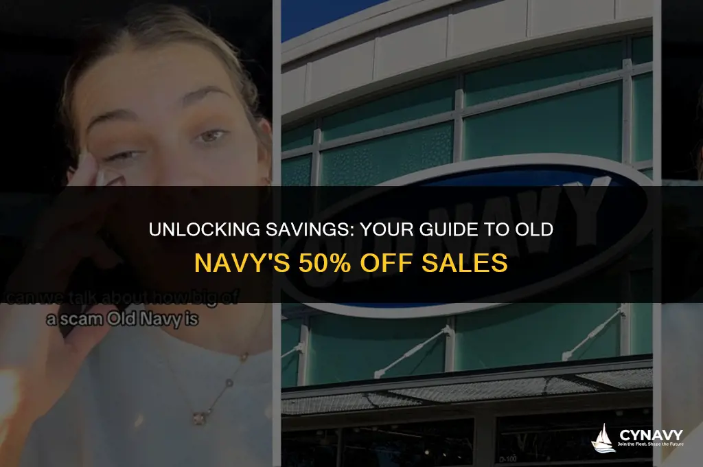 when is old navy 50 off sale