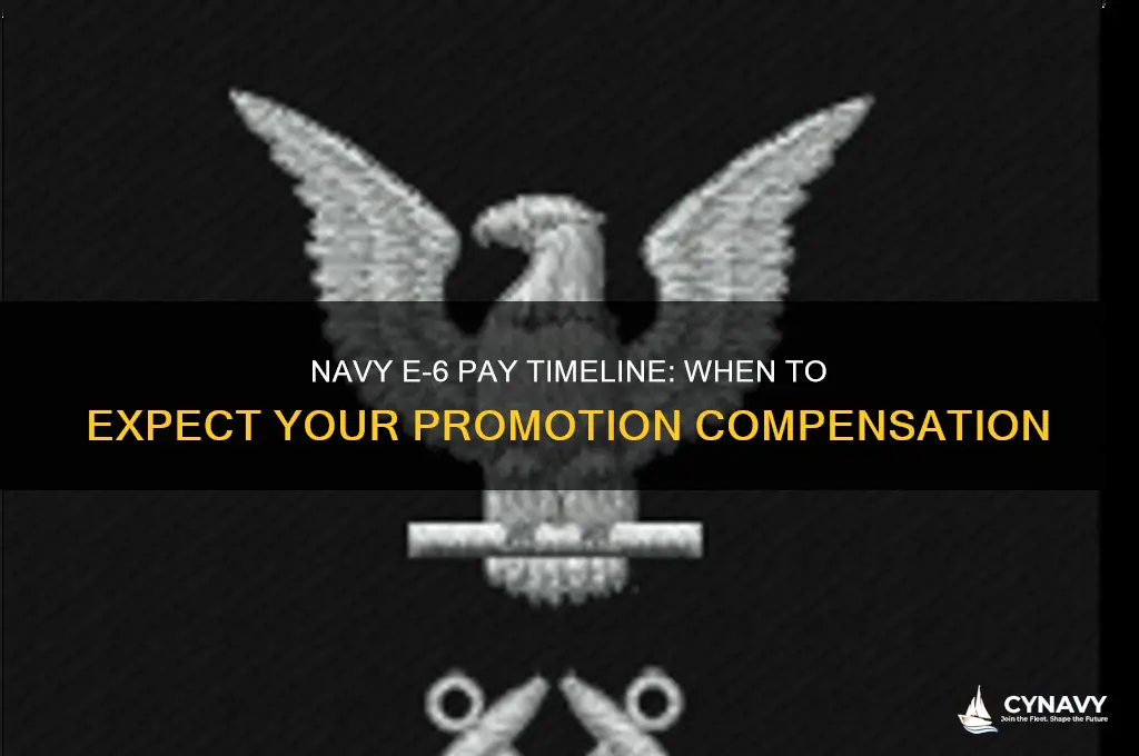 when to get paid e6 navy