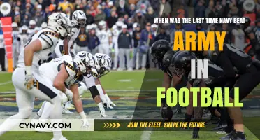 Navy's Last Football Victory Over Army: A Historical Recap