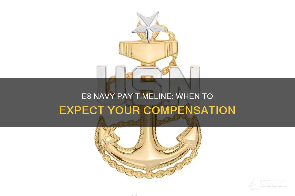 when will i get paid for e8 navy