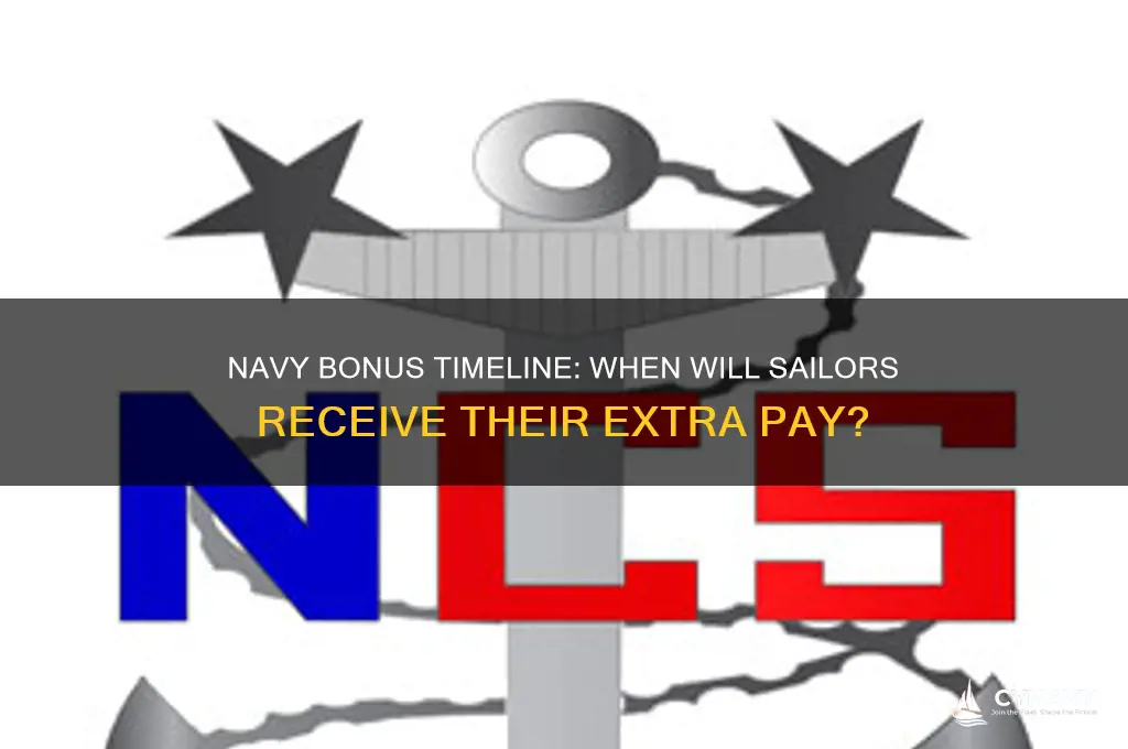 when will they get the bonus on navy