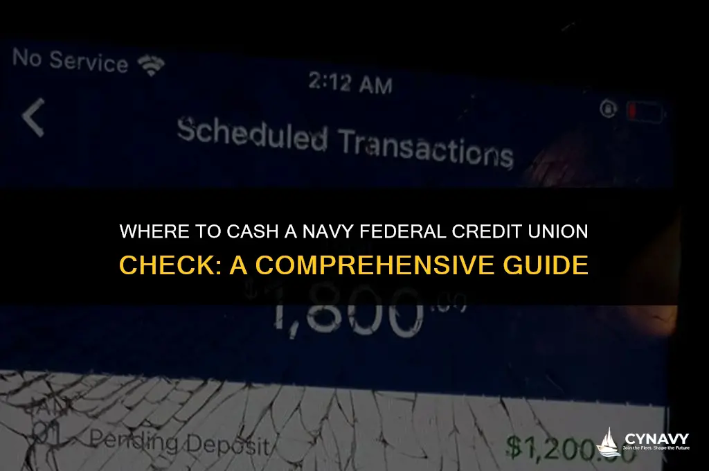 where can i cash a navy federal credit union check