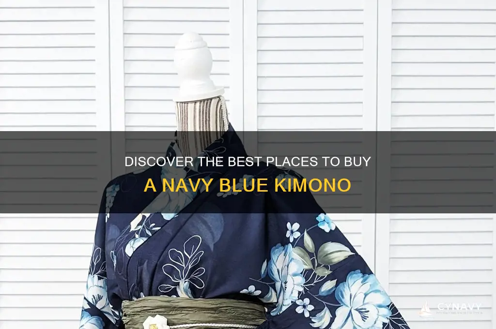 where can i get a navy blue kimono