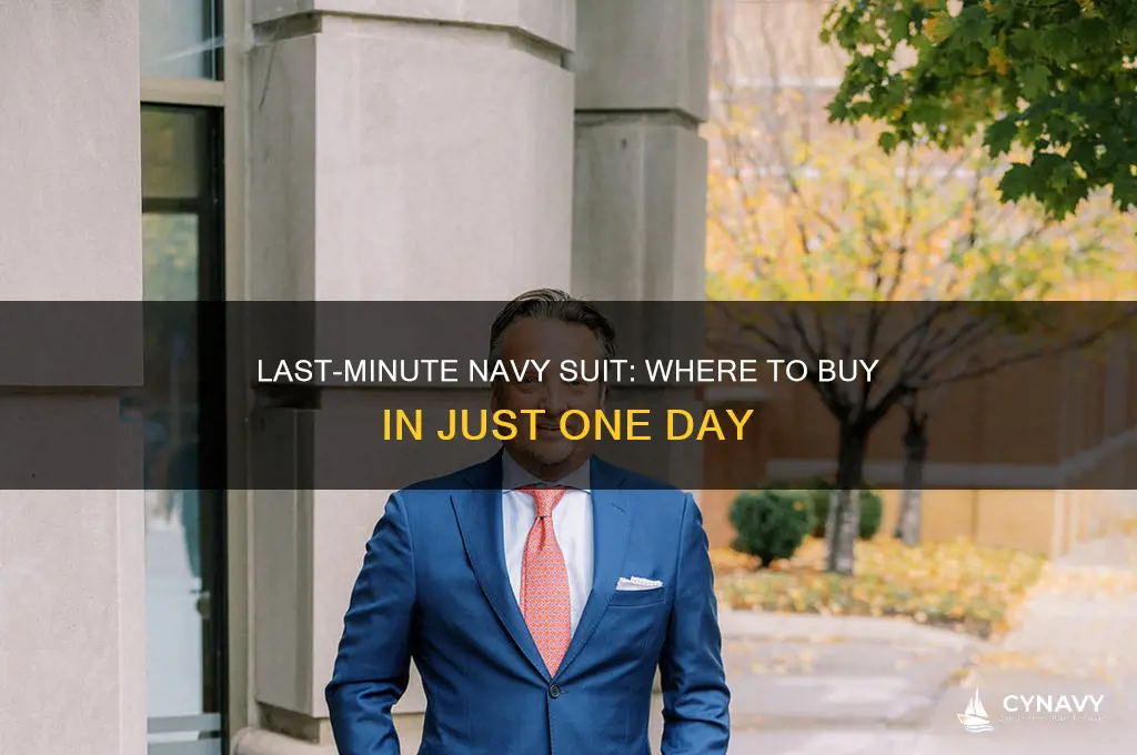 where can i get a navy suit in one day
