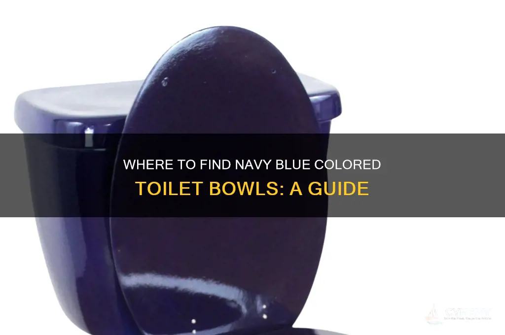 where can i get colored toilet bowl navy blue