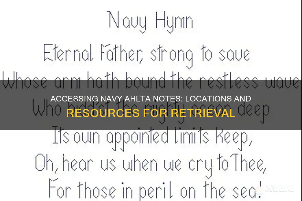 where can i get my navy ahlta notes