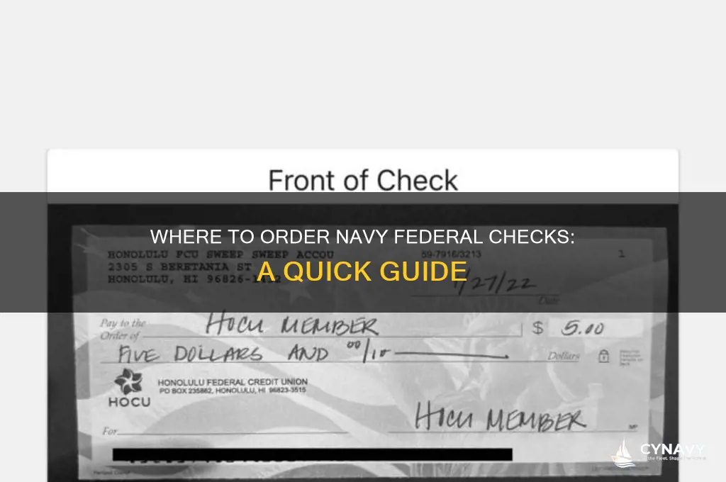where can i get navy federal checks