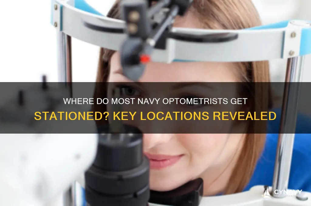 where d most navy optometrists get stationed