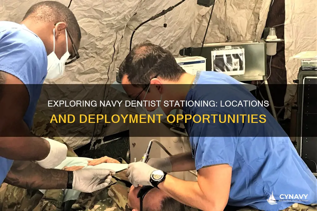where do navy dentists get stationed