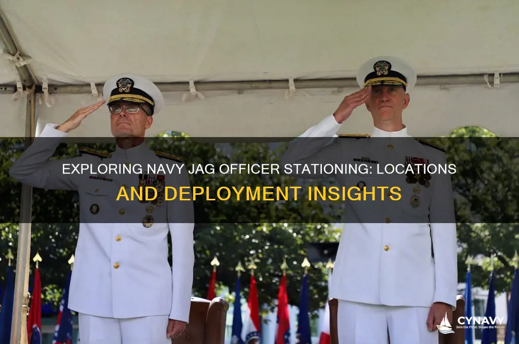 where do navy jag officers get stationed