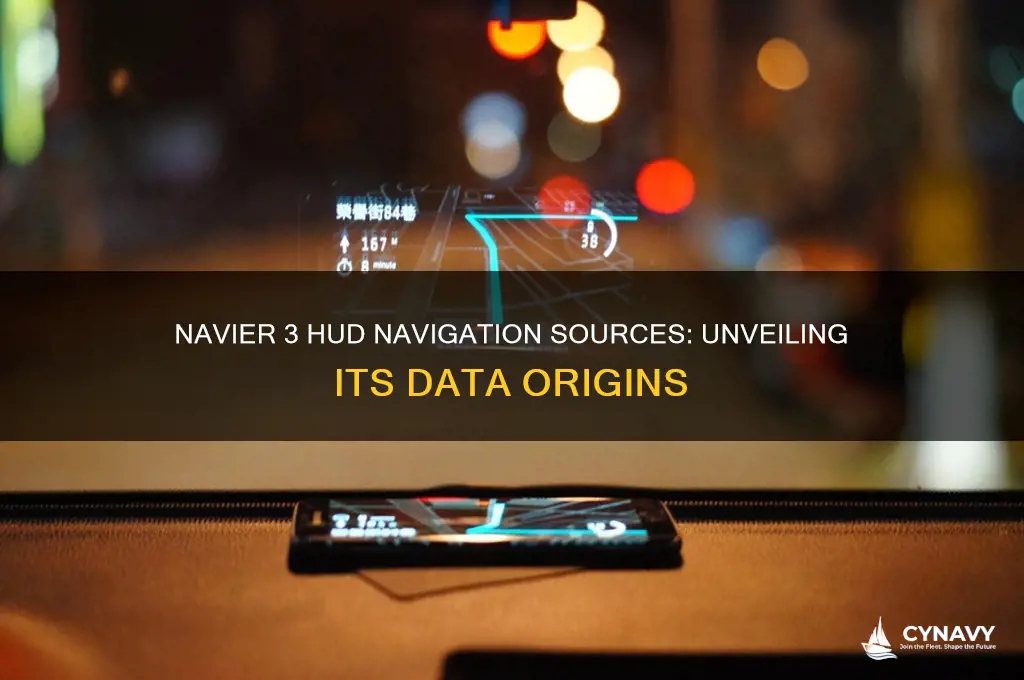 where does navier 3 hud get its navigation info from