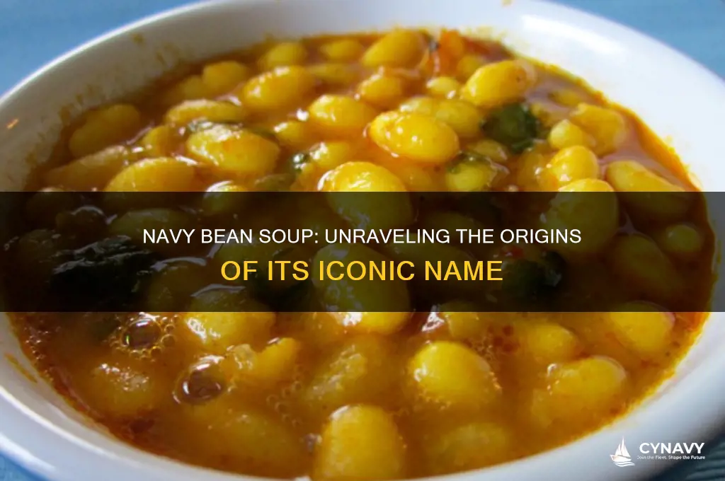 where does navy bean soup get its name
