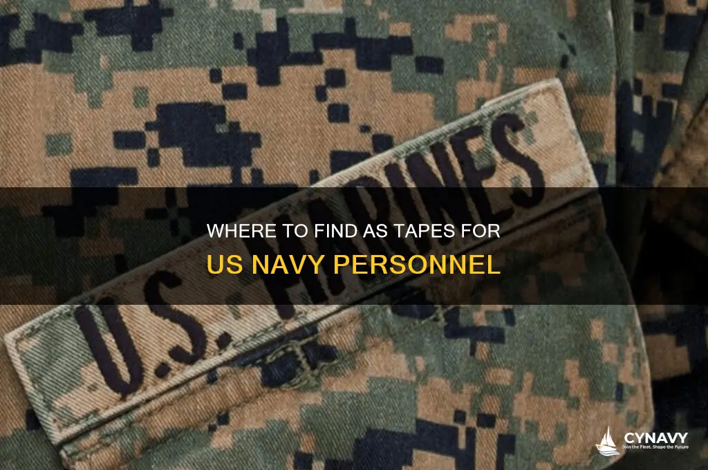 where to get as tapes us navy