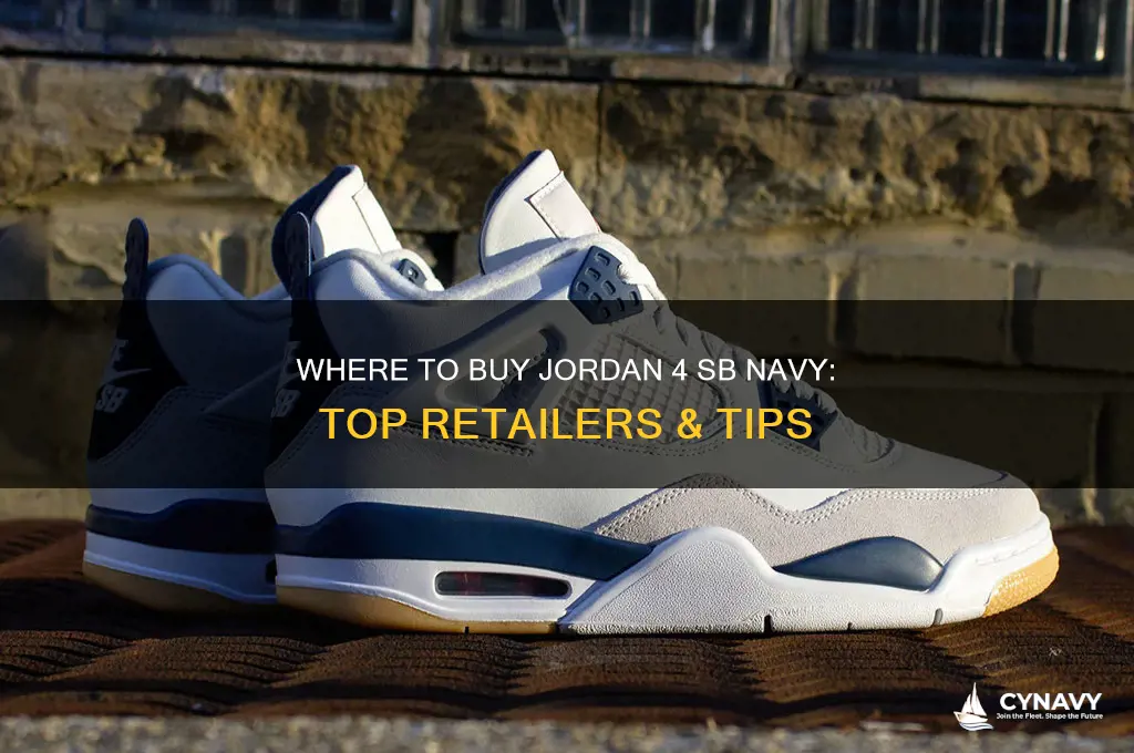 where to get jordan 4 sb navy