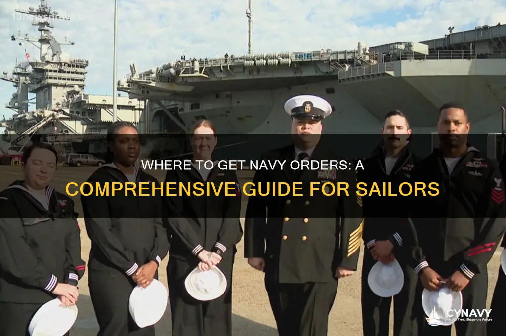 where to get my orders for the navy