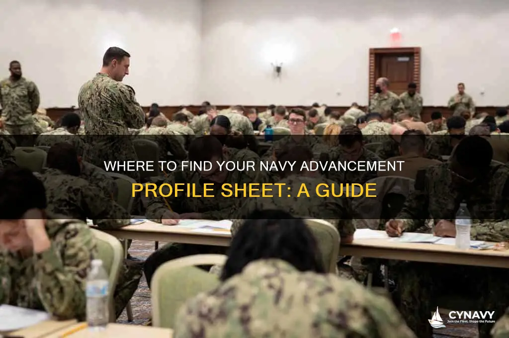 where to get navy advancement profile sheet
