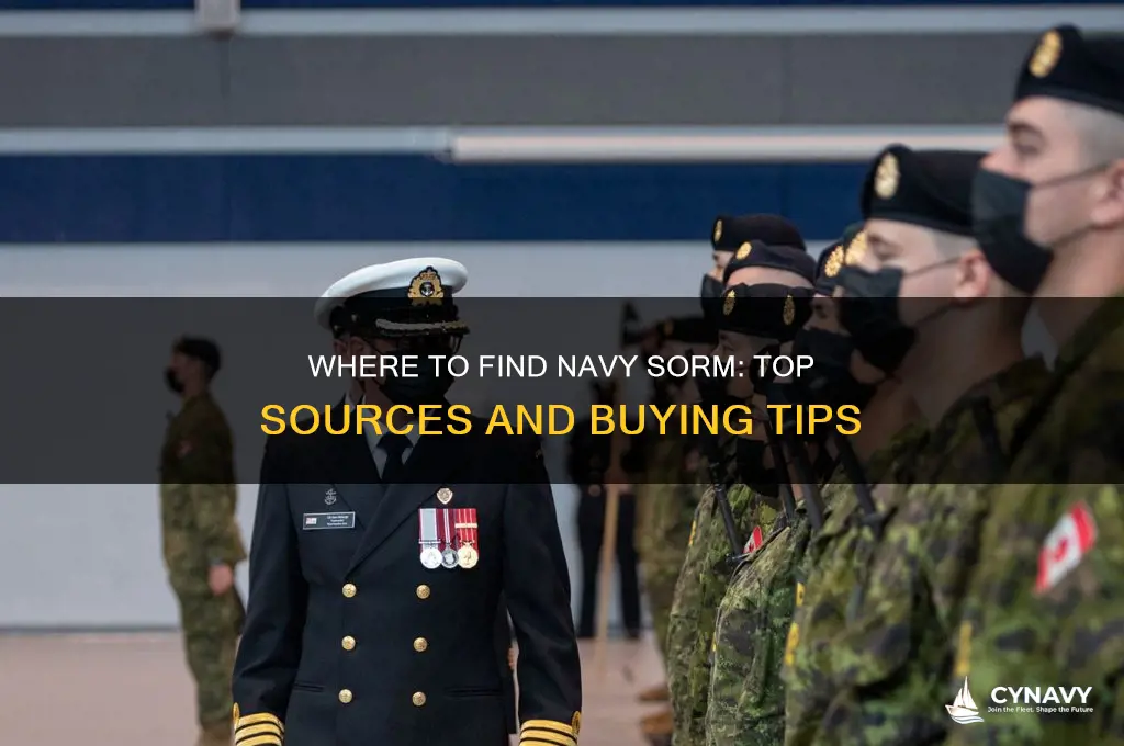 where to get navy sorm