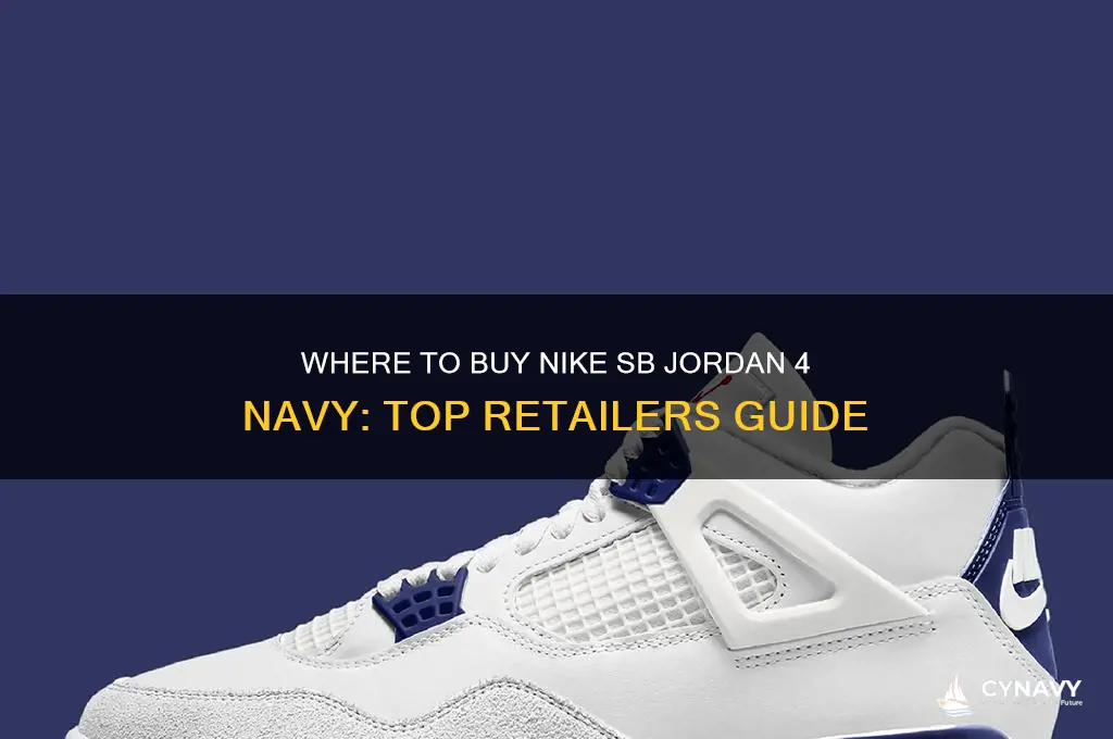 where to get nike sb jordan 4 navy