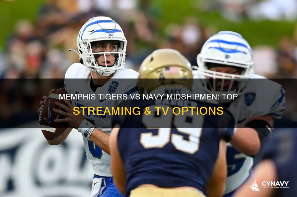 where to watch memphis tigers football vs navy midshipmen football