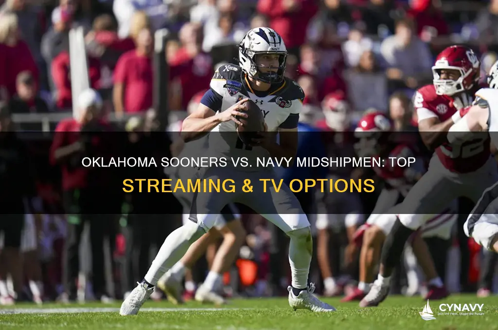 where to watch oklahoma sooners football vs navy midshipmen football