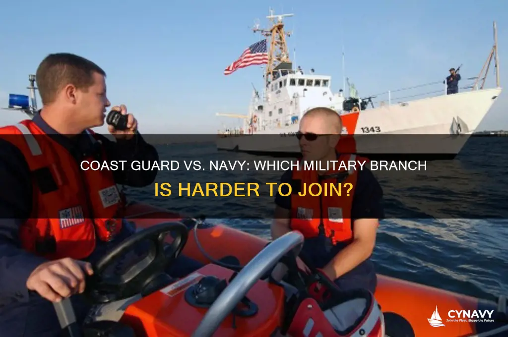 which is harder to get into coast guard or navy