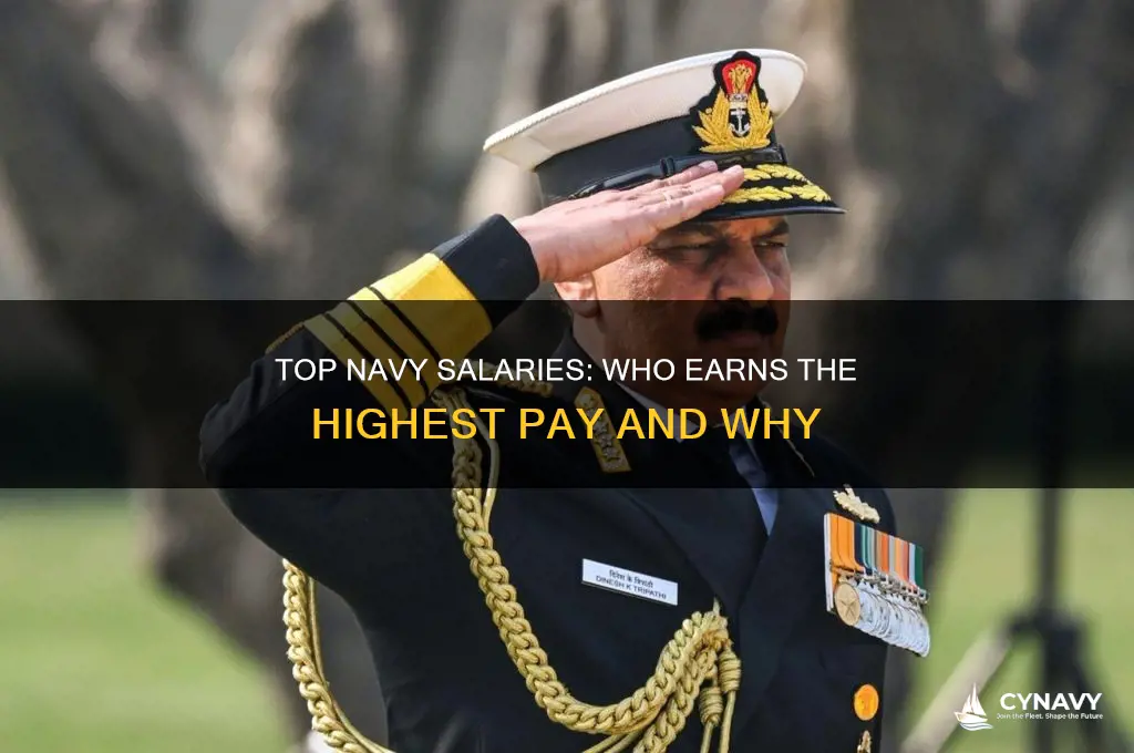who gets paid the most in the navy