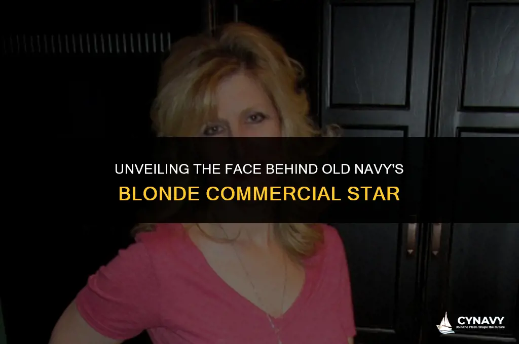 who is the blonde in the old navy commercial