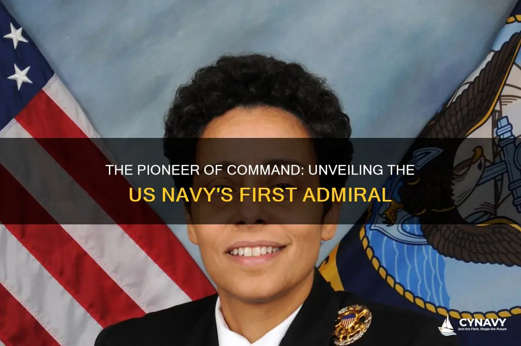 who was the first admiral in the us navy