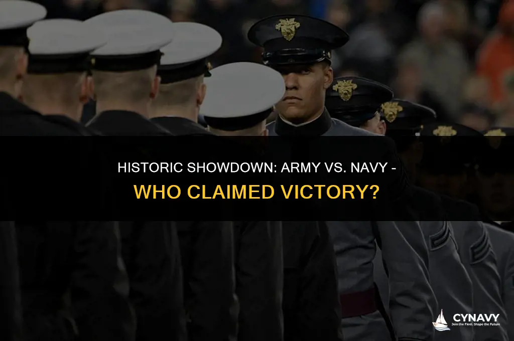 who won army navy