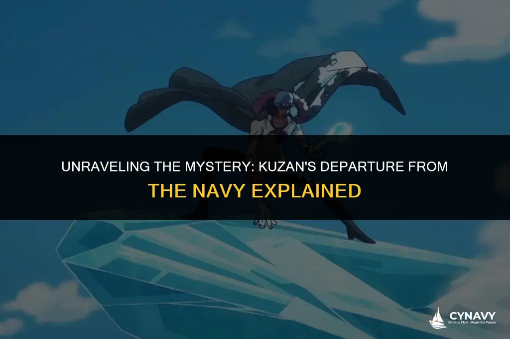 why did kuzan leave the navy