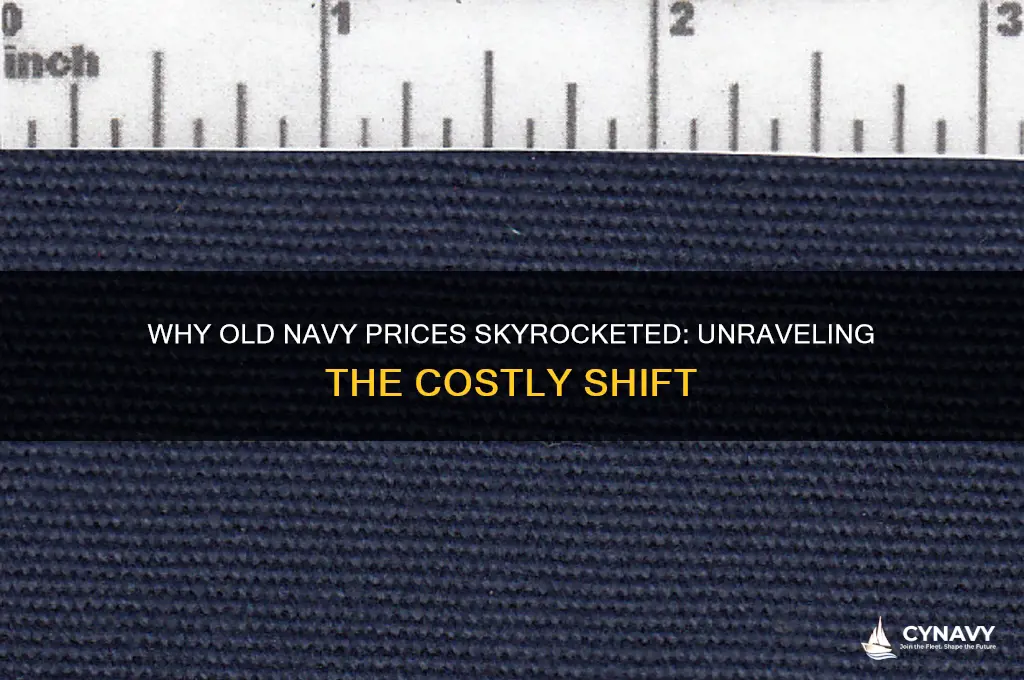 why did old navy get expensivve