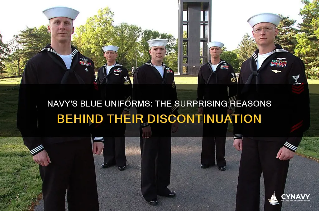 why did the navy get rid of blue uniforms