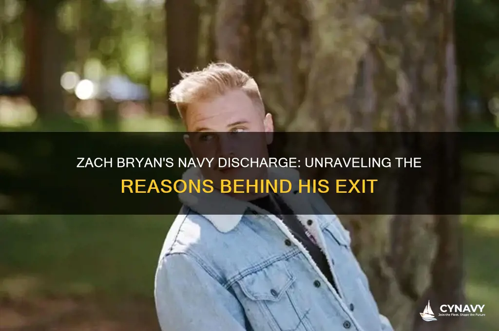 why did zach bryan get discharged from the navy