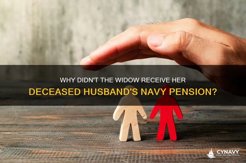 why didnt wife get deceased husbands navy pension