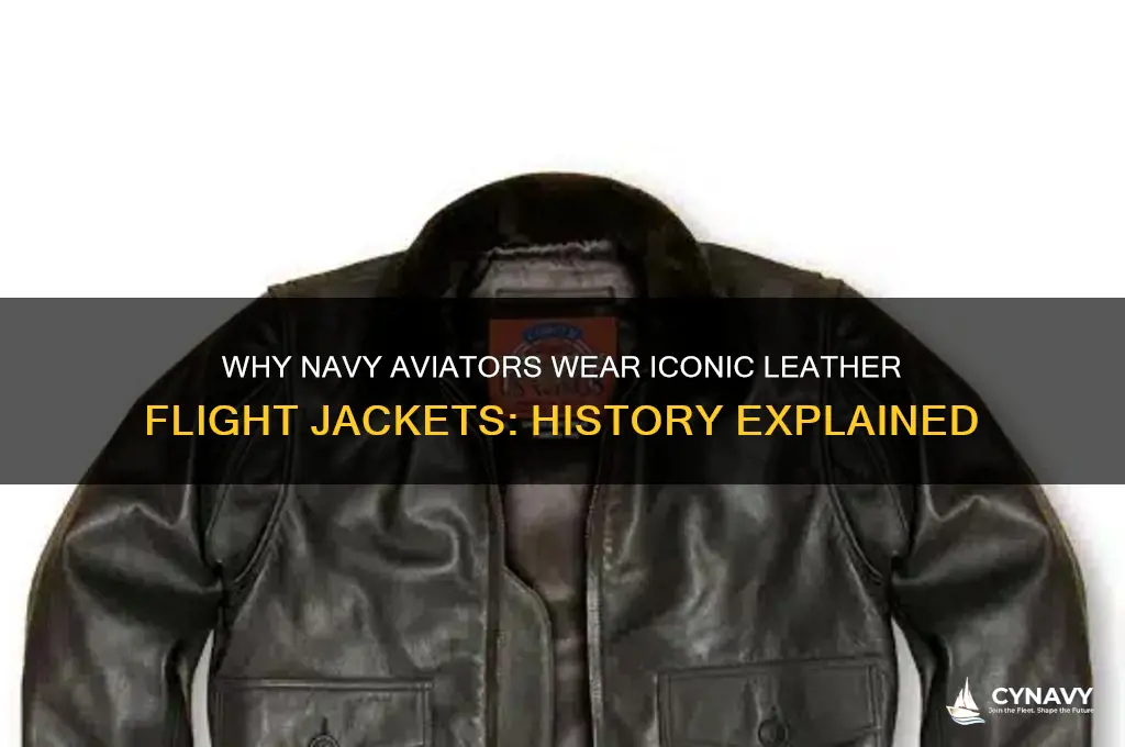 why do navy aviators get leather jackets