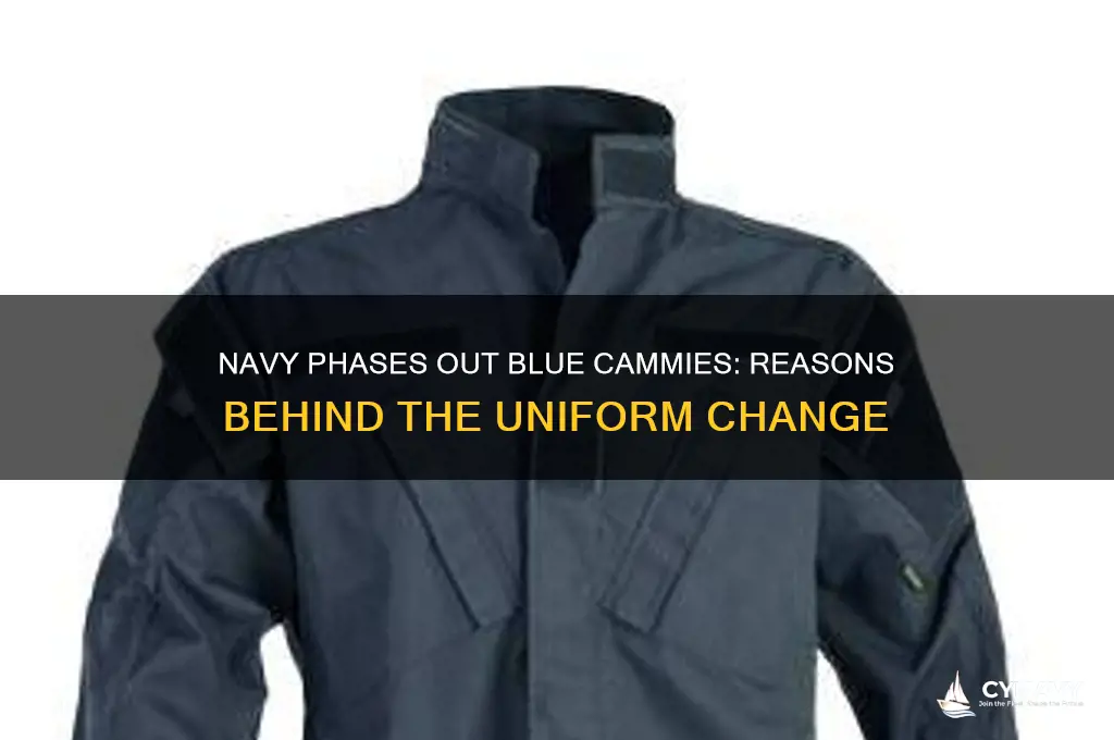 why is the navy getting rid of blue cammies