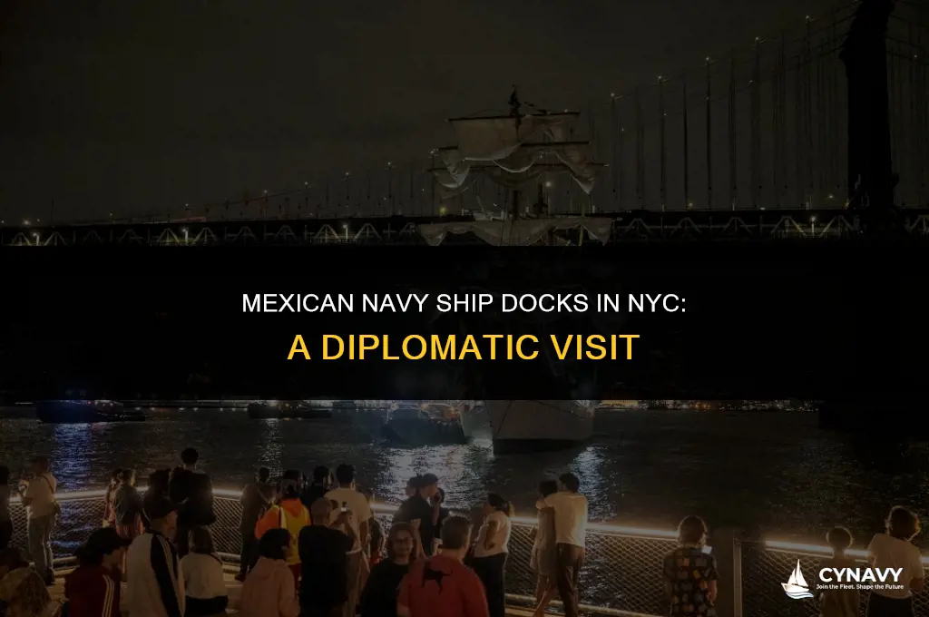 why was mexican navy ship in nyc
