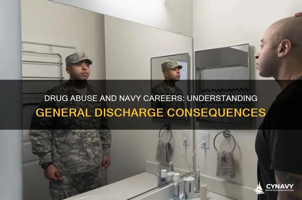 why would a drug abuse get a general discharge navy