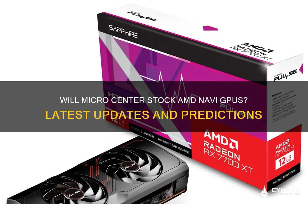 will microcenter get amd navi